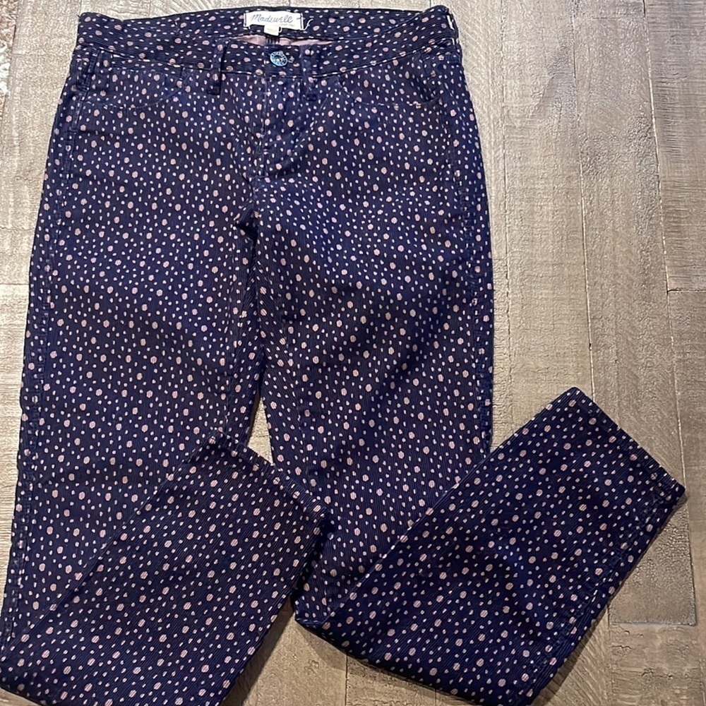 Madewell
Purple Corduroy Polka Dot Skinny Jeans - Picture 2 of 10